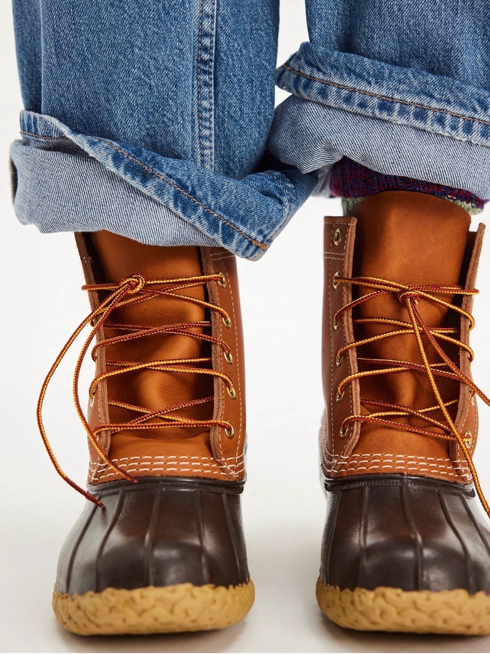 Free People X L.L. Bean 8in Brown/Gum Bean Boot Women's Duck Boots